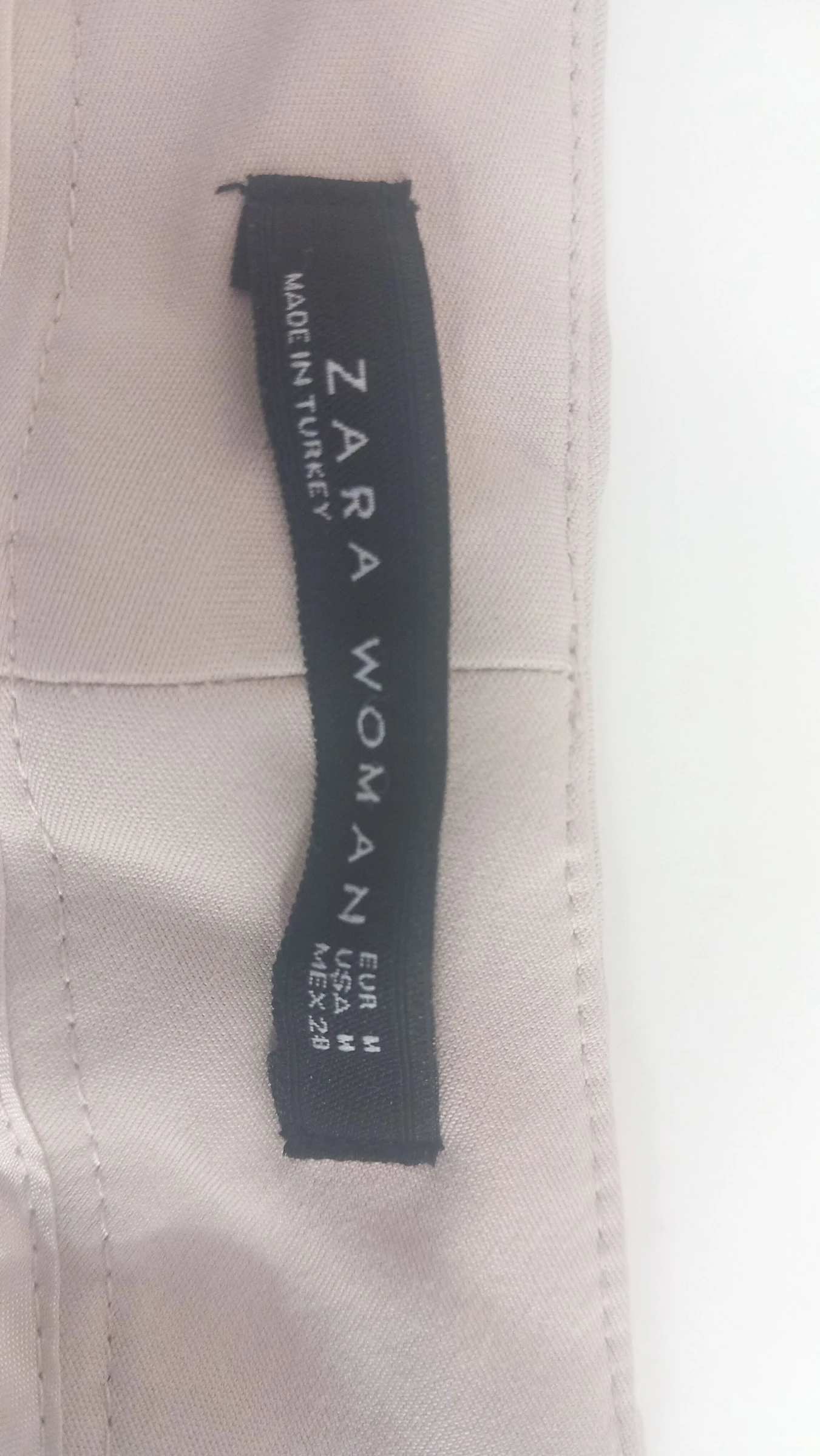 Pantalon chino beige Zara Woman - Taille M | Chinos curtos beges – photo 5